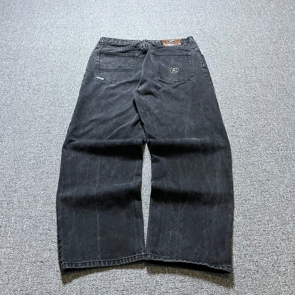 Vintage Paco Jeans 36x30 Black Baggy Skater Denim Pants Y2K 90s Streetwear